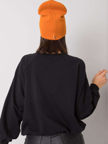 Jasnopomarańczowa damska czapka beanie
