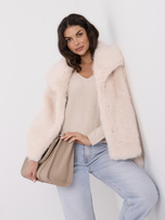 Beżowy dwustronny sweter basic