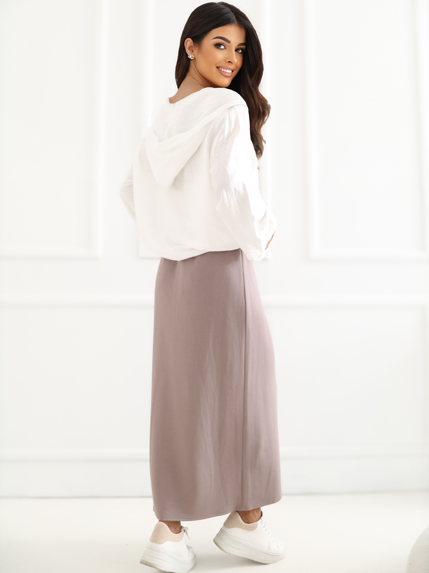 Ecru rozpinana bluza z wiskozy RUE PARIS