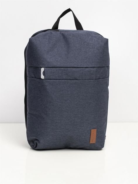 Granatowa torba plecak na laptopa